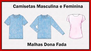 Adulto  Camisetas em Malha Masculinas e Femininas [upl. by Esinart]