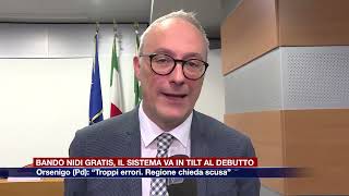 Etg  Bando Nidi gratis sistema in tilt al debutto Orsenigo Pd “Troppi errori Regione si scusi” [upl. by Felice]