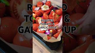 ROASTED TOMATO SOUP WITH GARLIC AND GRILLED CHEESE SANDWICH Viralshorts food recipe [upl. by Aslin]