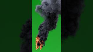 Realistic fire and smoke green screen effect part 02 greenscreen greenscreenvideo [upl. by Dallas]