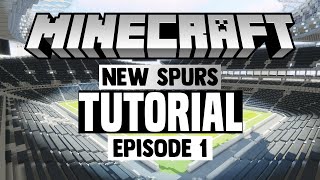 Minecraft Stadium Builds New Tottenham Stadium 1 Pitch [upl. by Ardnaxela620]