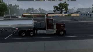 Cali Fuel Hauling Fresno to Modesto ATS  Kenworth W900  Cummins N14 [upl. by Spector]