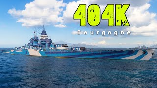 World of WarShips Bourgogne  2 Kills 404K Damage [upl. by Lertsek]