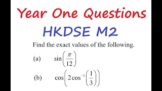 Year One 問數Advance Maths Q20241018 q6 Compound Angle Double Angle HKDSE M2 [upl. by Thibaud]