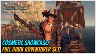 NEW UPDATE Cosmetic Showcase Dark Adventurer Full Set No PvP  Sea of Thieves [upl. by Apostles610]