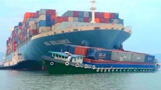 TOP 10 ACCIDENTES Y COLISIONES DE BARCOS GIGANTES PORTACONTENEDORES [upl. by Pren]