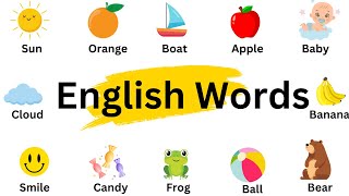 30 First Basic Words  Learning English Vocabulary [upl. by Rusert]