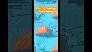 Drawing a cloud pattern drawing digitalpattern digitaldrawing artist [upl. by Aniteb]