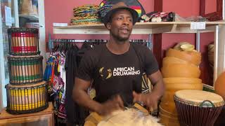 Master Series djembe comparison Cow vs Goat  African Drumming [upl. by Oruhtra]