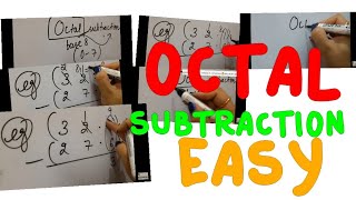 Octal subtraction 😀😀very easy [upl. by Lipinski215]