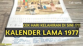 CEK HARI LAHIR DI SINI KALENDER TUA JADUL 1977FULL DAN LENGKAP [upl. by Llerdnod]