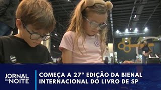 Bienal do livro de São Paulo 600 mil visitantes são esperados  Jornal da Noite [upl. by Kentiga]