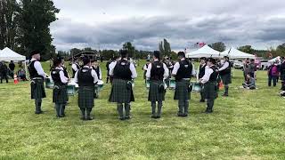 Cascadia Pipe Band Grade 2 Medley Bellingham Highland Games 2024  Drums view [upl. by Edeline]