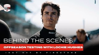 Behind the scenes  Lochie Hughes takes on first test with Andretti  INDY NXT by Firestone [upl. by Wasson261]