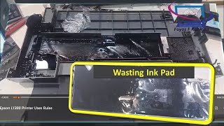 Ink Leakage Problem  How to change amp Clean Epson L1300 Waste Ink Pad  Replace or Reuse ink pad [upl. by Kulseth114]