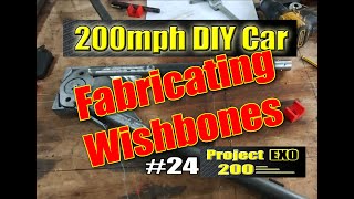 Making the Front Wishbones on my DIY Home Build LoCost Car [upl. by Anirroc]