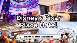 Pixar Place Hotel  Pool Terrace Room  Club Level Access King Bed  Disneyland Resort [upl. by Mairim]