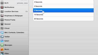 Apple iPad Set Slideshow Options [upl. by Philipps]