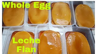 BAIN MARIE METHOD LECHE FLAN  OVEN BAKED WHOLE EGG LECHE FLAN Mommy Tess [upl. by Laughry657]