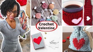 10 Free and Easy Valentine’s Day Crochet Patterns Gift Project Ideas [upl. by Eilahs]