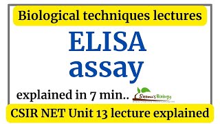 ELISA technique  ELISA principle test procedure  ELISA animation in Hindi [upl. by Nickles]