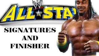 Kofi Kingston  All Signatures and Finisher  WWE All Stars [upl. by Edmee]