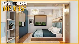 Bedroom Interior Design 10x15 feet Walkthrough bedroomdesign interiordesign bedroom bedroomdecor [upl. by Yecies]