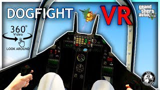 360º Hydra Fighter Jet in Action  a GTA V Virtual Reality Experience [upl. by Amary514]