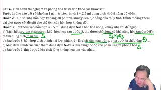 Tiến hành thí nghiệm xà phòng hóa tristearin theo các bước sauBước 1 Cho vào bát sứ khoảng 1 gam [upl. by Annatnas]