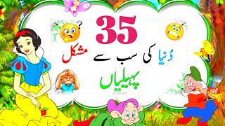 35 Dizzying Puzzles to Test Your Brain  QampA in Urdu  MD Quiz General Knowledge [upl. by Louise627]