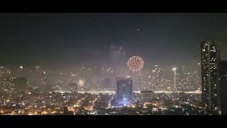 New Years Day 2024 Midnight in Makati Manila Philippines [upl. by Merlina37]