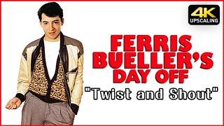 Ferris Buellers Day Off Twist amp Shout Scene enhanced music sound amp 4K Upscaling [upl. by Yemirej]