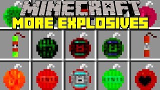 Minecraft NEW EXPLOSIVES MOD  CRAZY TNT NUKE BOMBS AND MORE  Modded MiniGame [upl. by Zebe628]