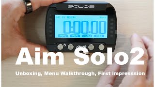 AIM Solo 2 LapTimer  Unboxing Menu Walkthrough and First Impression [upl. by Larisa]