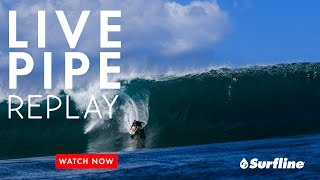 Pipeline Hawaii March 26th 2017  Unedited Raw Footage from Surflines Live Session at Pipeline [upl. by Temhem780]