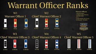 US Military All Branches WARRANT OFFICER RANKS Explained  What is a Chief Warrant Officer [upl. by Aneg]