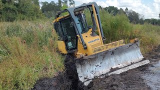 I Got Stuck Dredging The Next Cove 9 Acre Pond Rehab [upl. by Enaid230]