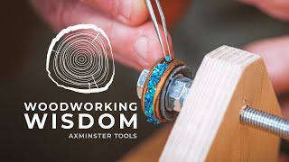 Easy Inlay How to Make a Ring  Woodworking Wisdom [upl. by Hajidahk]