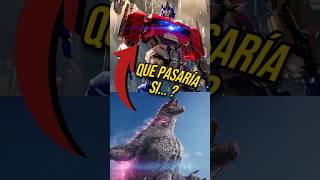 Optimus prime de ONE DERROTARIA a Godzilla transformers godzilla transformersone optimusprime [upl. by Yvehc366]