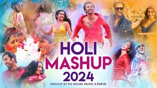 Holi Mashup 2024 Rang Barse Colors of Festival HS Visual Music x Papul  Best of Holi Mashup 2024 [upl. by Nnaeilsel]