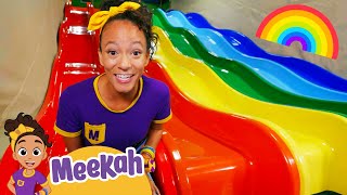 Learn Rainbow Colors with Meekah at Billy Beez Indoor Playground  Educational Videos for Kids [upl. by Eben93]