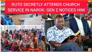 RUTO LIVE IN NAROK TODAY  Angry GEN ZS interrupt church SERVICE during RUTOS visit in NAROK TODAY [upl. by Rennat]