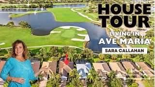 Ave Maria FL House Tour  Del Webb 6101 Victory Drive 2 Bedroom House located on the 18th hole [upl. by Leese]