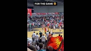 Nenad Dimitrijevic game winning three pointer Macedonia vs Denmark armani milano dimitrijevic [upl. by Yngiram]