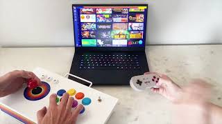 Polycade AGS demo with arcade stick and controller [upl. by Iphigeniah]