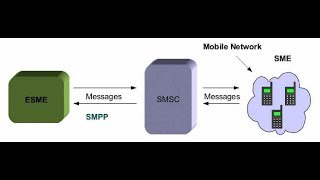 SMPP Overview of how SMPP client integrates with SMPP server or SMSC to send bulk SMS [upl. by Nosle]