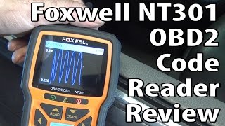 Foxwell NT301 OBD2 Code Readers With Live Data amp Graphing [upl. by Aenert754]