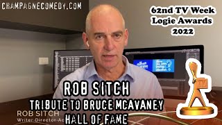 2022 Logie Awards  Rob Sitch  Bruce McAvaney Hall Of Fame Tribute [upl. by Auhsoj]