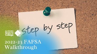 202223 FAFSA Walkthrough [upl. by Alrac169]