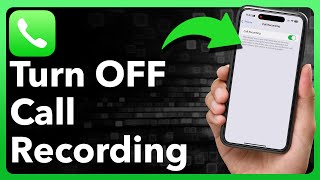 How To Turn Off Call Recording On iPhone [upl. by Erihppas972]